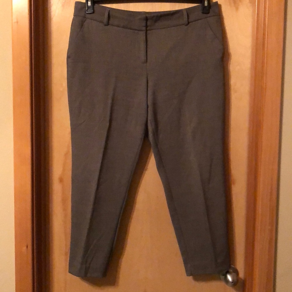 Dress ankle high pants. Brownish